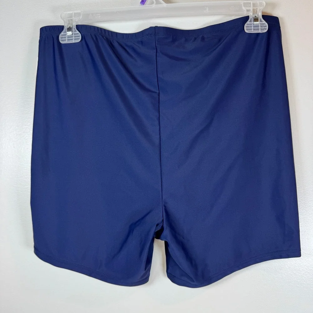 Swimsuits For All Navy Blue Swim Shorts Trunks Lycra Xtra Life Youth Size 20 NWT